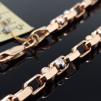 Auksinė grandinėlė su baltu auksu