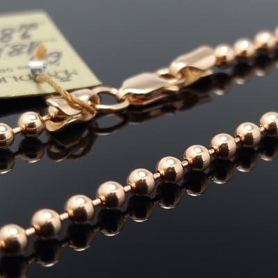 Auksinė grandinėlė su burbuliukais 3mm