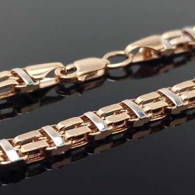 Auksinė grandinėlė su baltu auksu