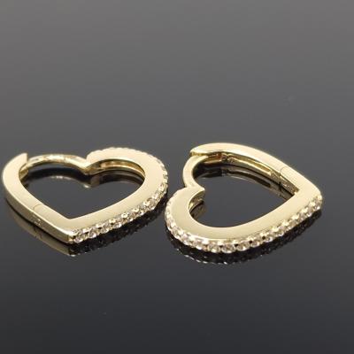 Auksiniai auskarai rinkės Širdelės