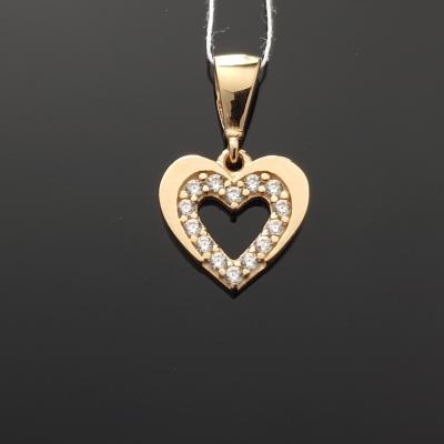 Auksinis pakabukas Širdelė