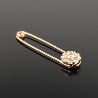 Auksinė sagė žiogelis su akutėmis