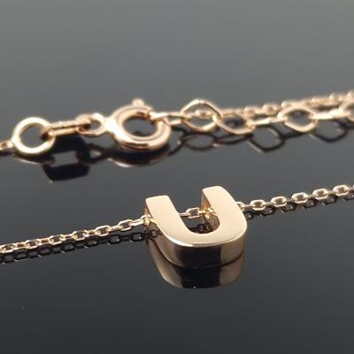 Auksinė grandinėlė su raidele U