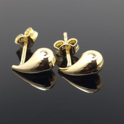 Geltono aukso auskarai Lašas