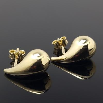 Geltono aukso auskarai Lašas