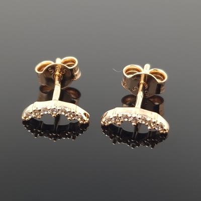 Auksiniai auskarai su akutėmis