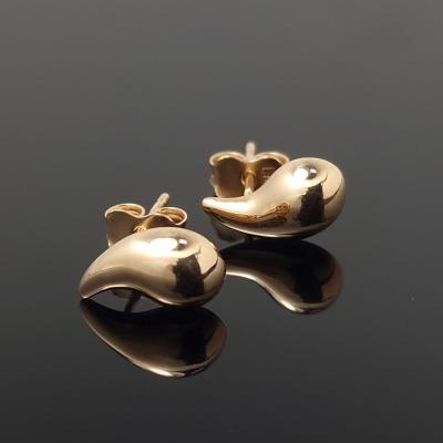 Auksiniai auskarai Lašas