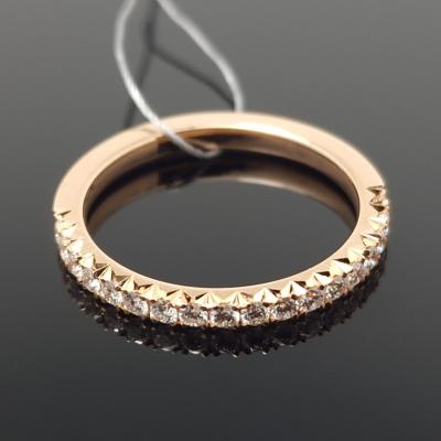 Auksinis žiedas su briliantais