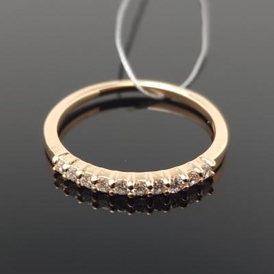 Auksinis žiedas su briliantais