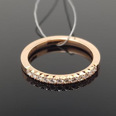 Auksinis žiedas su briliantais