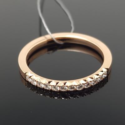 Auksinis žiedas su briliantais